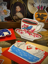 Tarjeta de Felicitación 'Birdy Tea Cup'