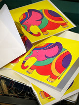 'Elephant' Card - Hank Simon