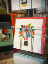 Tarjeta Filigrana de Papel 'Bouquet'