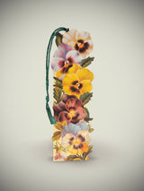 Tarjeta y Punto de Libro 'Pansies'