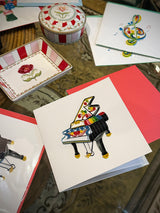 Tarjeta Filigrana de Papel 'Piano'