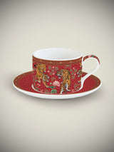 Taza y Plato de Porcelana 'Bengala' - 240 ml