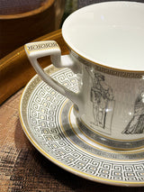 Taza y Plato de Porcelana 'Palladium' - 200 ml