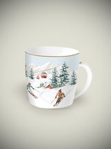 Taza de Porcelana en Caja de Lata 'Chalet' - 350 ml