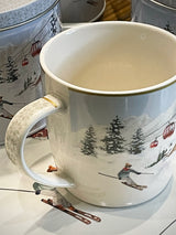 Taza de Porcelana en Caja de Lata 'Chalet' - 350 ml