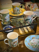 Juego de 4 Mugs de Porcelana 'Paradise Sauvage' - 300 ml