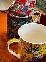 Juego de 4 Mugs de Porcelana 'Marajah' - 300 ml