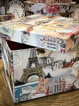 Caja Cuadrada Mediana 'Travelling' - 24x24x16 cm