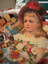 German Trading Card Sheet 'Nostalgic Girls II'
