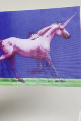 Postal 3D 'Pink Unicorn Running'