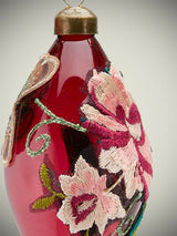 Bola Decoración Navidad 'Embroidery' Lágrima 8cm