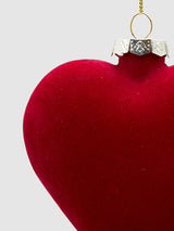 Adorno Navideño Terciopelo 'Corazón' 10cm