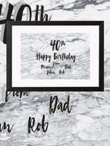 Lámina de Arte Personalizada 'Marble Blanco'