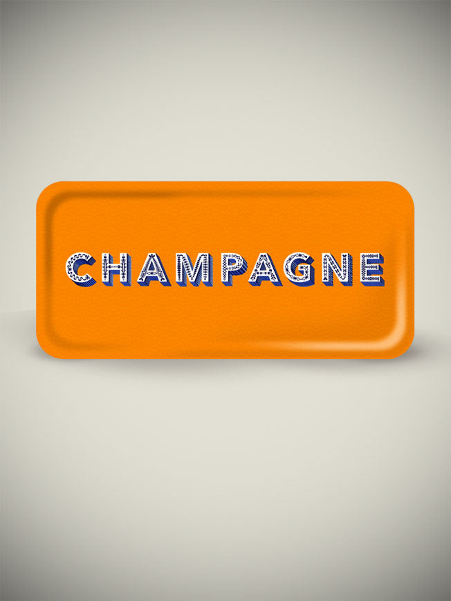 Bandeja Rectangular 'Champagne' Naranja - 32x15 cm