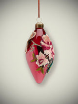 Bola Decoración Navidad 'Embroidery' Lágrima 8cm