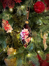 Bola Decoración Navidad 'Embroidery' Lágrima 8cm