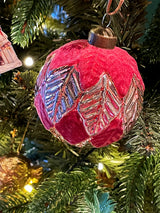 Bola Decoración Navidad 'Marnie Leaves' 8cm