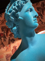 Classic Bust of 'Apollo' in Light Blue