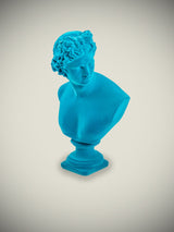 Classic Bust of 'Apollo' in Light Blue