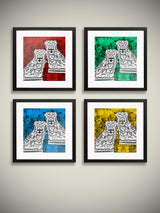 Lámina decorativa 'King Charles Spaniels'