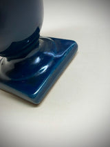 Vasija Pequeña 'Medicis' en Azul Oscuro