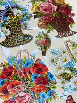 Hoja Cromos Alemanes 'Cestas y Bouquets'
