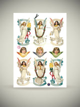 Hoja Cromos Alemanes 'Ángeles del Paraíso'