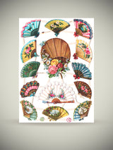Hoja Cromos Alemanes 'Abanicos'
