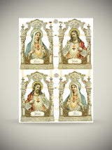 Hoja Cromos Alemanes 'Jesús y María'