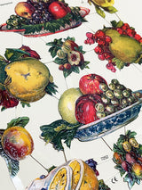 Hoja Cromos Alemanes 'Frutas'