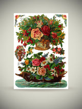 Hoja Cromos Alemanes 'Grand Bouquets'