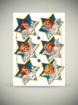 Hoja Cromos Alemanes 'Angel Stars'