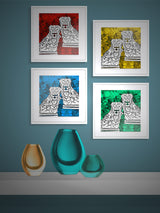 Lámina decorativa 'King Charles Spaniels'