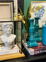 Orquídea en Jarrón de Cristal 'Oncidium' - Amarillo