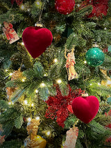 Adorno Navideño Terciopelo 'Corazón' 10cm
