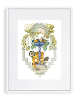 Láminas decorativas 'Art Deco Oriental'