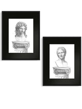 Láminas Decorativas de Arte 'Bustos Griegos'