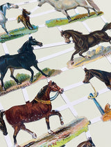 Hoja Cromos Alemanes 'Caballos'