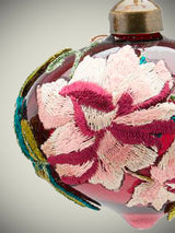 Bola Decoración Navidad 'Embroidery' Ovalada 8cm