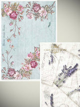 Pack 11 Hojas Papel de Arroz A4 'Beautiful Flowers'