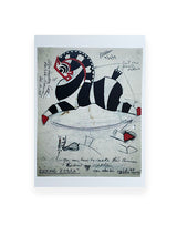 Postal 'Rocking Zebra' - Alexander Calder, 1928