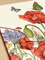 Greeting Card 'Patchwork Grosellas' - Handmade