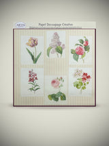 Hoja Papel Decoupage 'Floral' - 30x30 cm