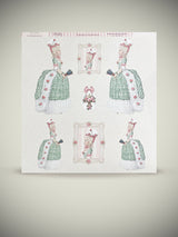 Hoja Papel Scrap 30x30 cm 'Mademoiselle'