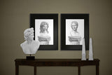Láminas Decorativas de Arte 'Bustos Griegos'