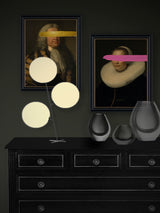 Lámina Enmarcada 'Pincelada Rosa' - 50x40