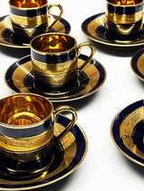 Juego Antiguo de 6 Tazas Café 'Limoges'