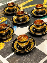 Juego Antiguo de 6 Tazas Café 'Limoges'