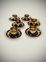 Juego Antiguo de 6 Tazas Café 'Limoges'