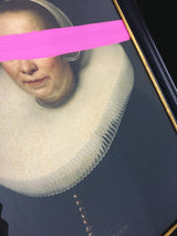 Lámina Enmarcada 'Pincelada Rosa' - 50x40